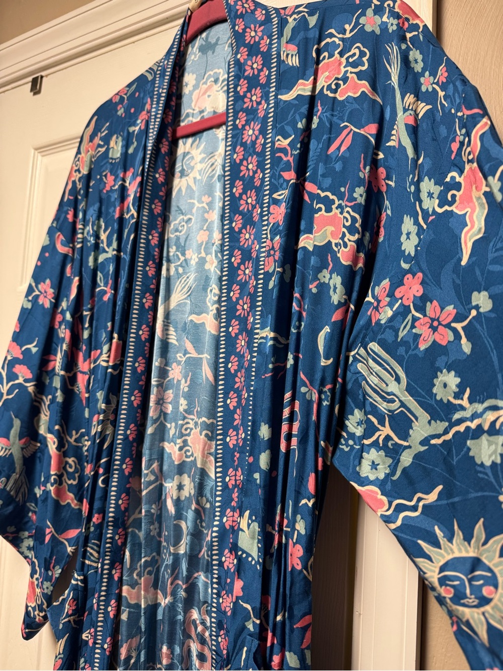 Spell Desert Bandita Kimono - Cobalt Blue - like New! - Sz S/M - Picture 4 of 9
